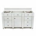 James Martin Vanities Bristol 60in Single Vanity Cabinet, Bright White 157-V60S-BW